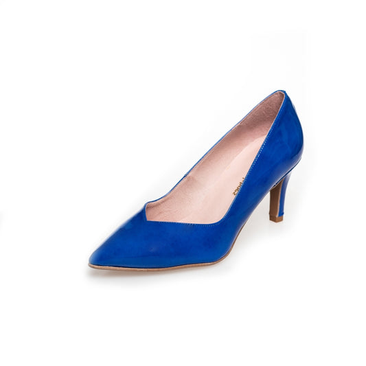 COPENHAGEN SHOES ALONE - PATENT Heels 1202 ELECTRIC BLUE
