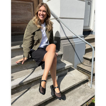 COPENHAGEN SHOES BALLERINA NET DOTS Ballerinas 0001 BLACK