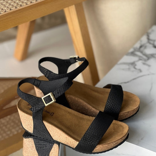 COPENHAGEN SHOES CINDY 20 SN Sandalen met sleehak 099 BLACK