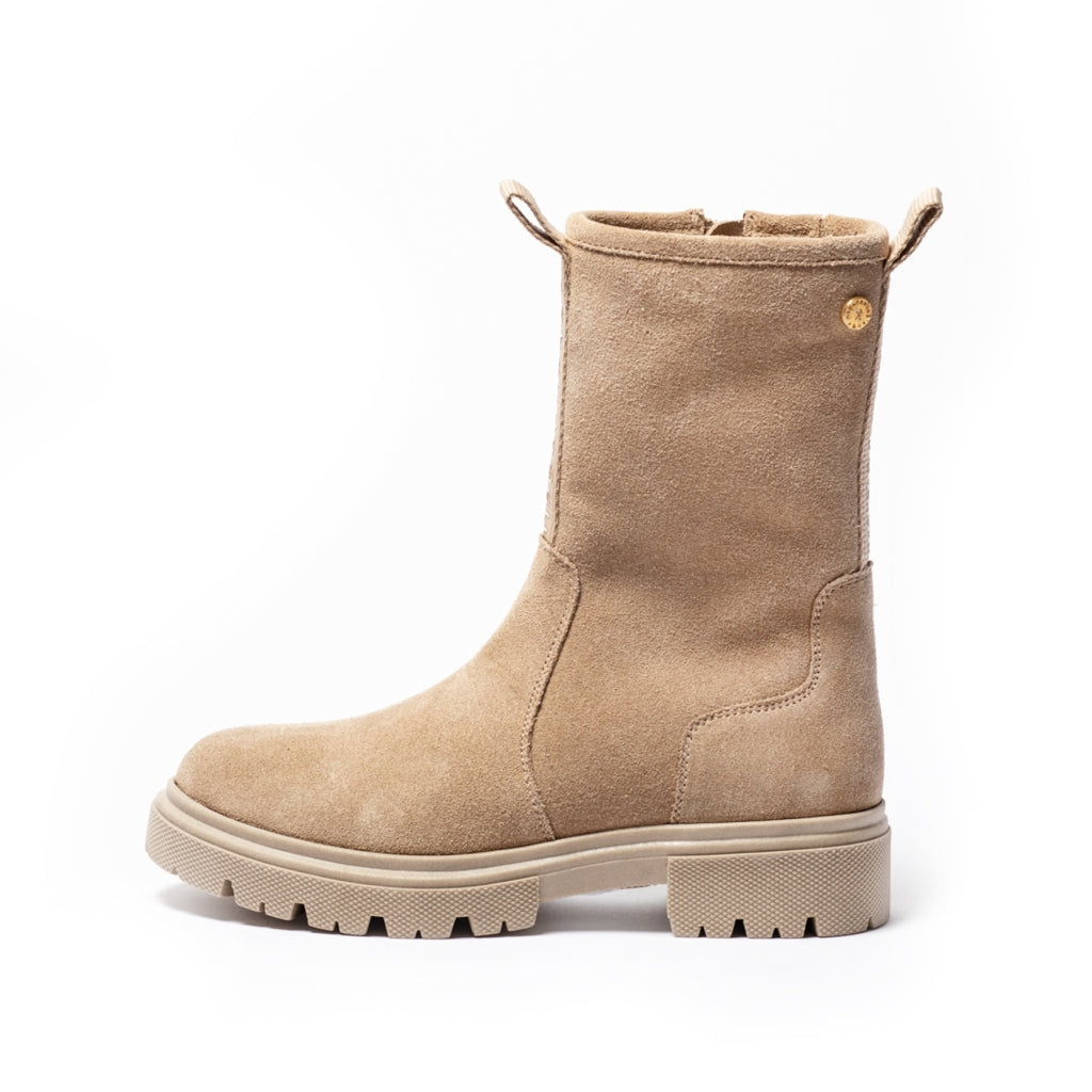 FOREST FOR GLAM GIRL SUEDE FUR (WR) - BEIGE – Copenhagenshoes.nl