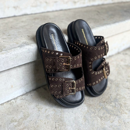 COPENHAGEN SHOES HOPE Slippers 004 Dark brown