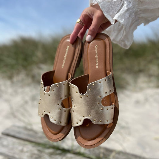 COPENHAGEN SHOES IVY STUDS GOLD Slippers 0051 GOLD