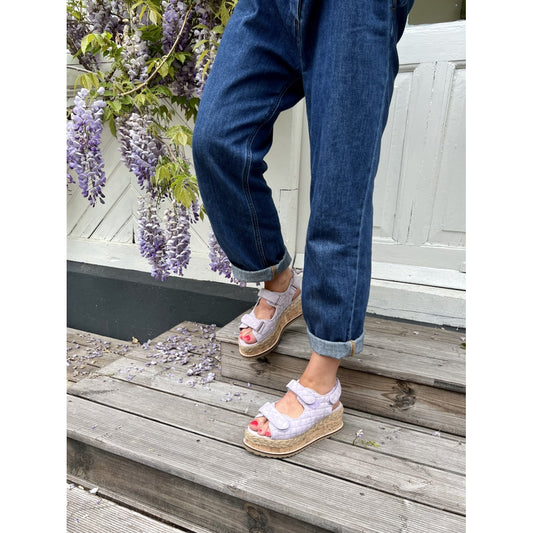 COPENHAGEN SHOES MAGIC SUEDE Sandalen met sleehak 616 Lavenda