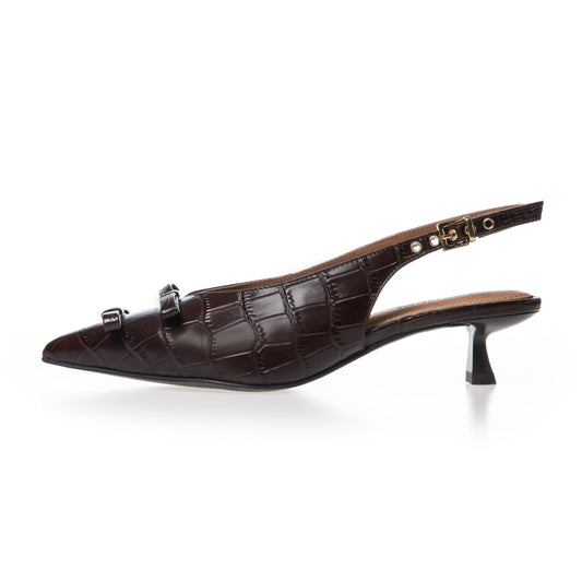 COPENHAGEN SHOES MY GOLD CR. Heels 004 Dark brown