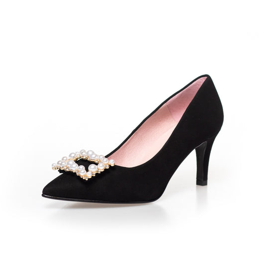 COPENHAGEN SHOES PEARLS AND DIAMONDS Heels 0001 BLACK