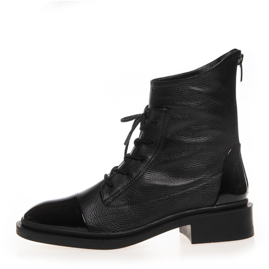 COPENHAGEN SHOES POWER Laarzen 00010 BLACK W/PATENT TOE