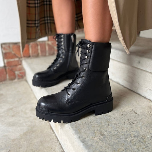 COPENHAGEN SHOES THE BECAUSE BOOT LEATHER Laarzen 0001 BLACK