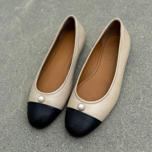 COPENHAGEN SHOES THE PEARL BALLERINA Ballerinas 0007 BLACK / NUDE