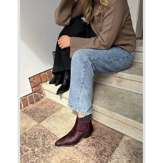 COPENHAGEN SHOES THE WALKING BOOT - HAIR Laarzen 2222 BORDEAUX