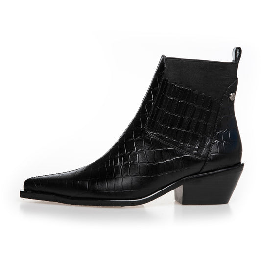 COPENHAGEN SHOES THE WALKING BOOT - LEATHER Laarzen 0001 BLACK