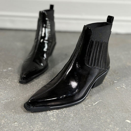 COPENHAGEN SHOES THE WALKING BOOT PATENT Laarzen 0011 BLACK PATENT