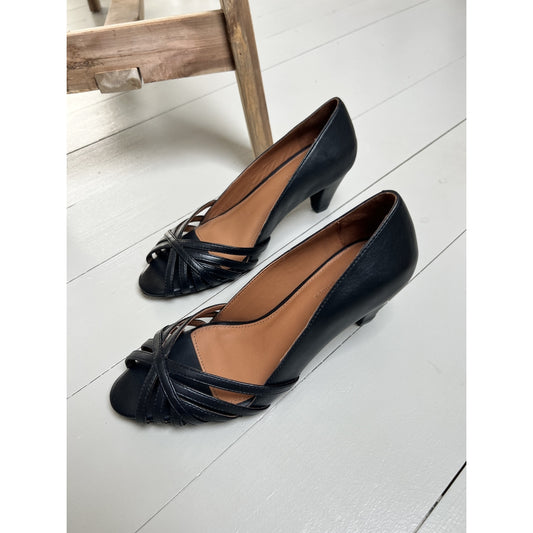 COPENHAGEN SHOES ALL I NEED LEATHER Heels 001 Black