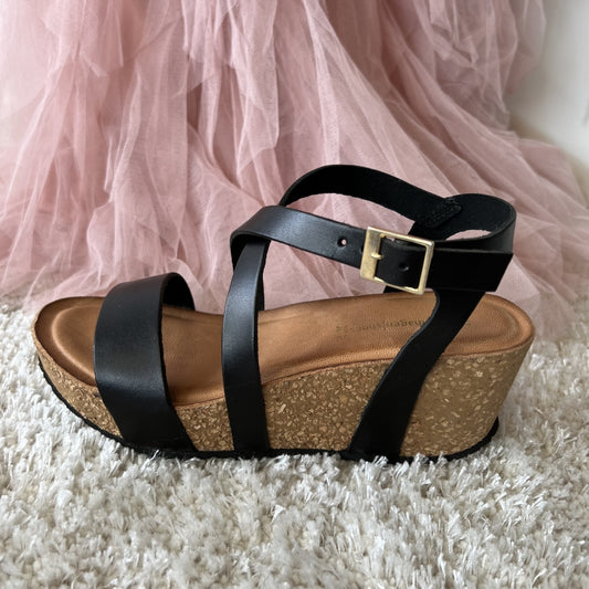 COPENHAGEN SHOES LAURA 22 Sandalen met sleehak 0001 BLACK