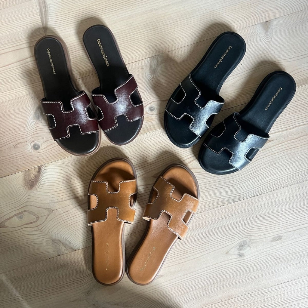 COPENHAGEN SHOES ALL FOR LOVE Slippers 0241 COGNAC