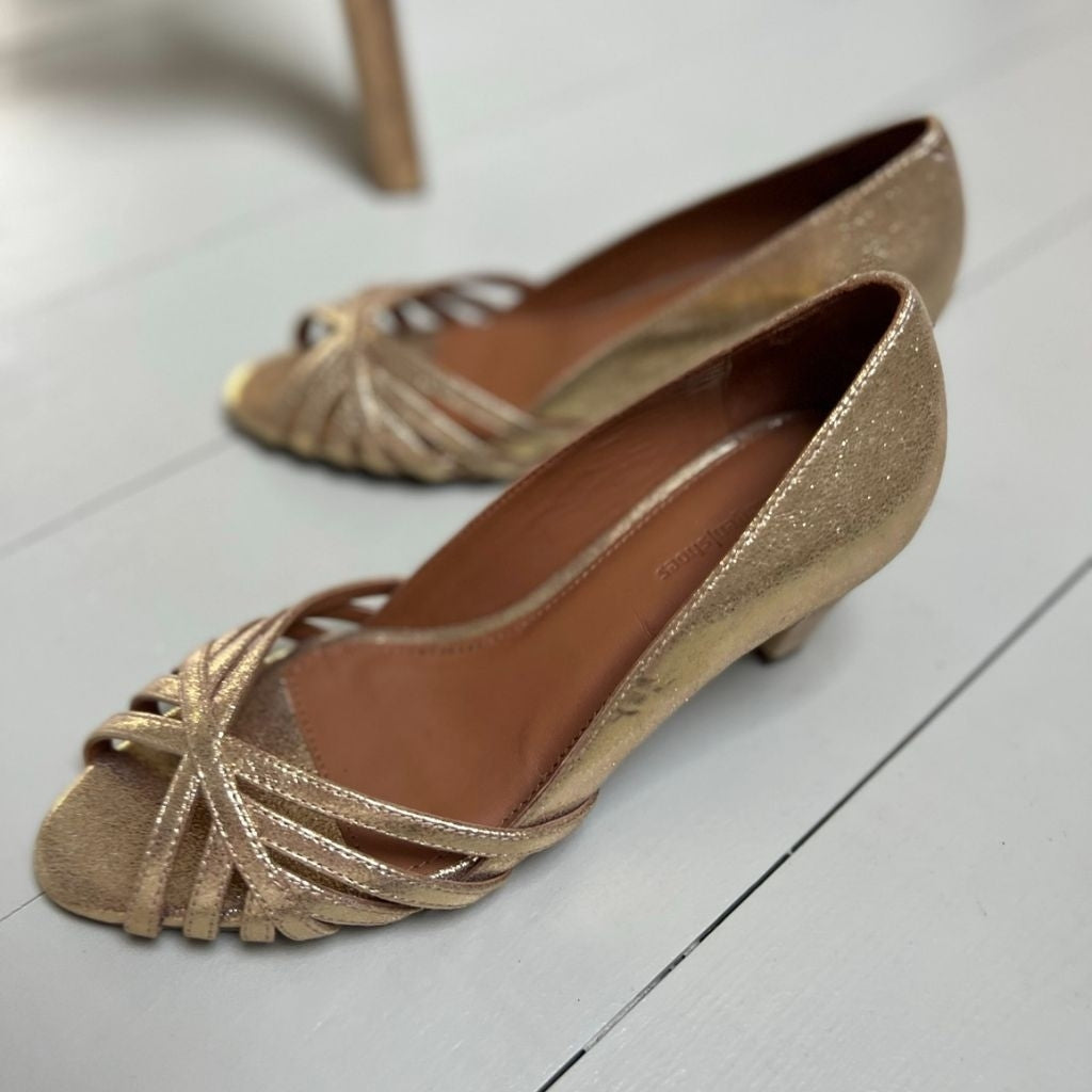 COPENHAGEN SHOES ALL I NEED - METALLIC Heels 371 PLATINO