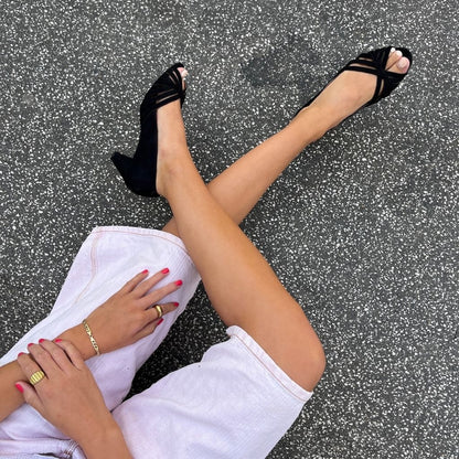 COPENHAGEN SHOES ALL I NEED SUEDE Heels 001 Black