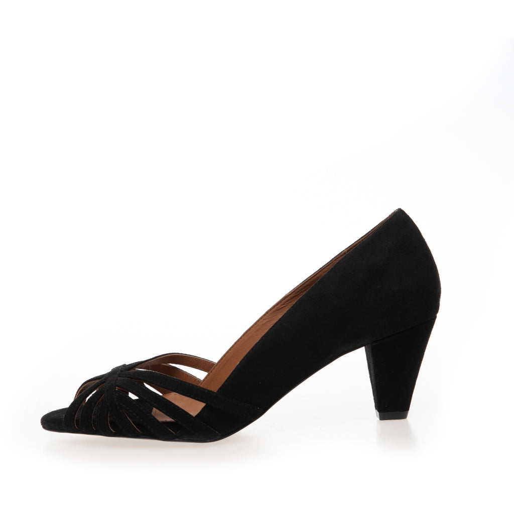 COPENHAGEN SHOES ALL I NEED SUEDE Heels 001 Black