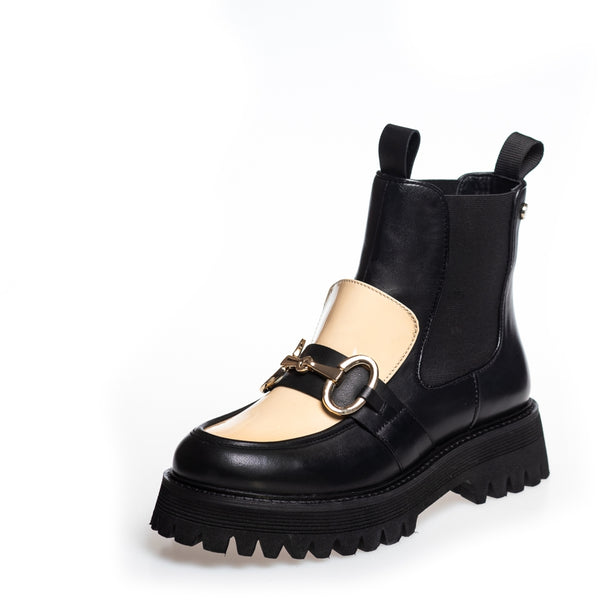 COPENHAGEN SHOES ALL I WANT MULTI Boot 0002 BLACK/BEIGE