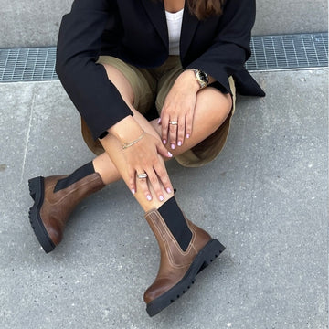 COPENHAGEN SHOES ANKLE BOOT Laarzen 0500 BROWN/BLACK