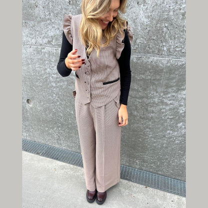 STORIES FROM THE ATELIER by COPENHAGENSHOES AS MAGIC VEST 902 SAND CHECK