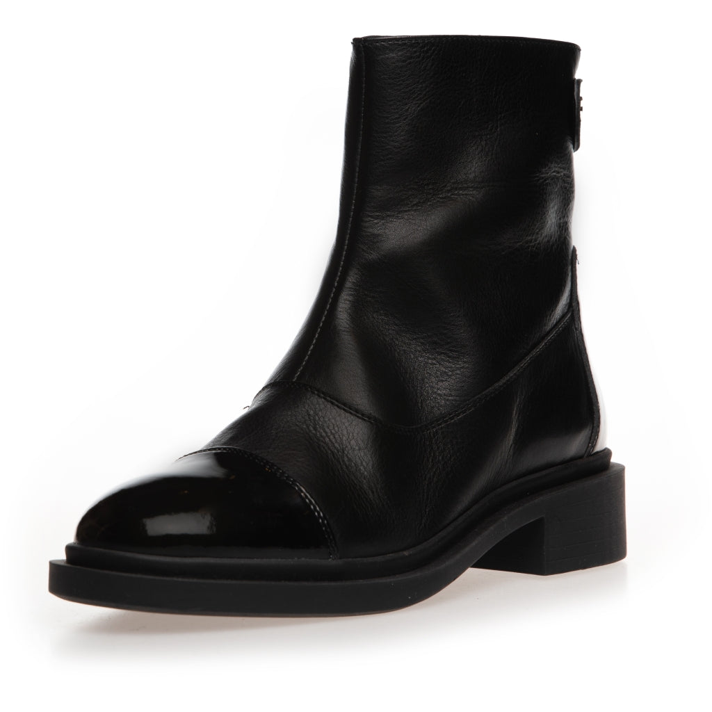 COPENHAGEN SHOES AS YOU SEE - PATENT TOE Laarzen 00010 BLACK W/PATENT TOE