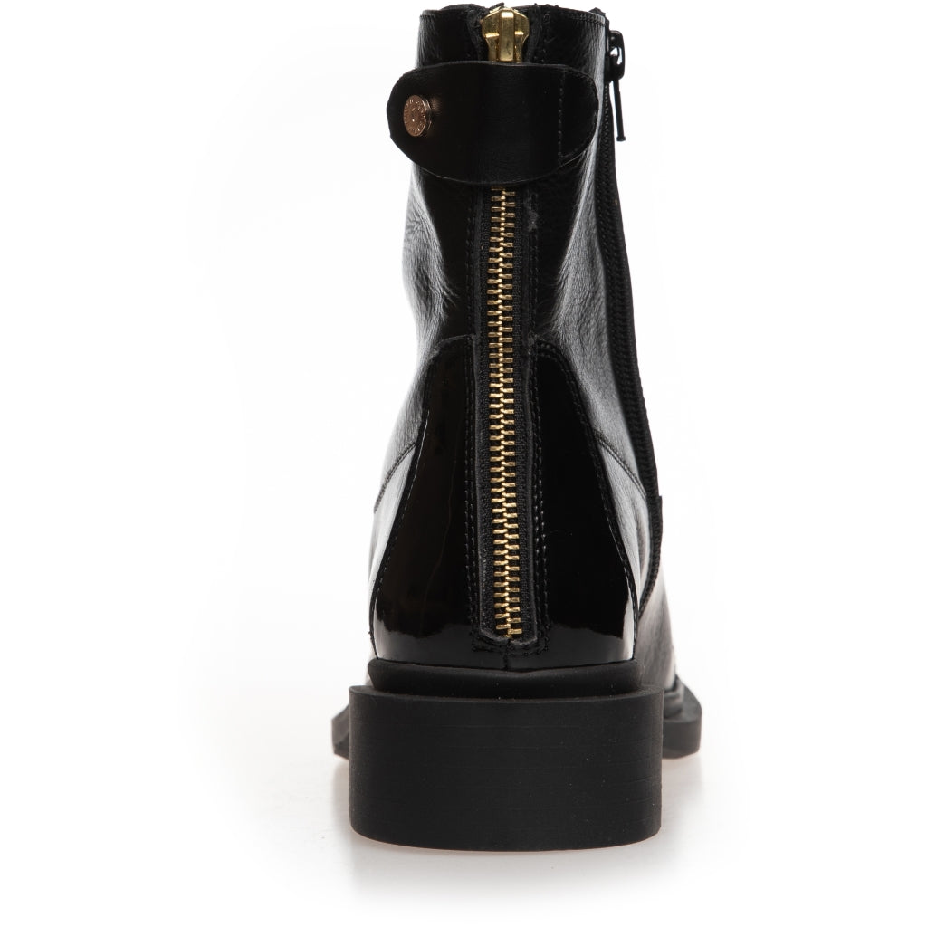 COPENHAGEN SHOES AS YOU SEE - PATENT TOE Laarzen 00010 BLACK W/PATENT TOE