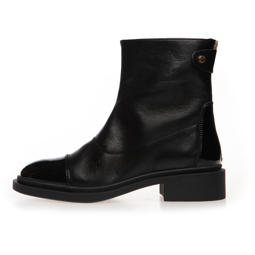 COPENHAGEN SHOES AS YOU SEE - PATENT TOE Laarzen 00010 BLACK W/PATENT TOE