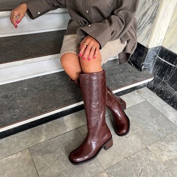 COPENHAGEN SHOES A REAL WOMAN'S WORLD Long boot 0012 BROWN