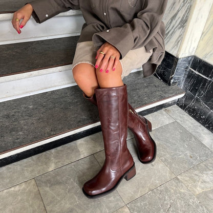 COPENHAGEN SHOES A REAL WOMAN'S WORLD Long boot 0012 BROWN