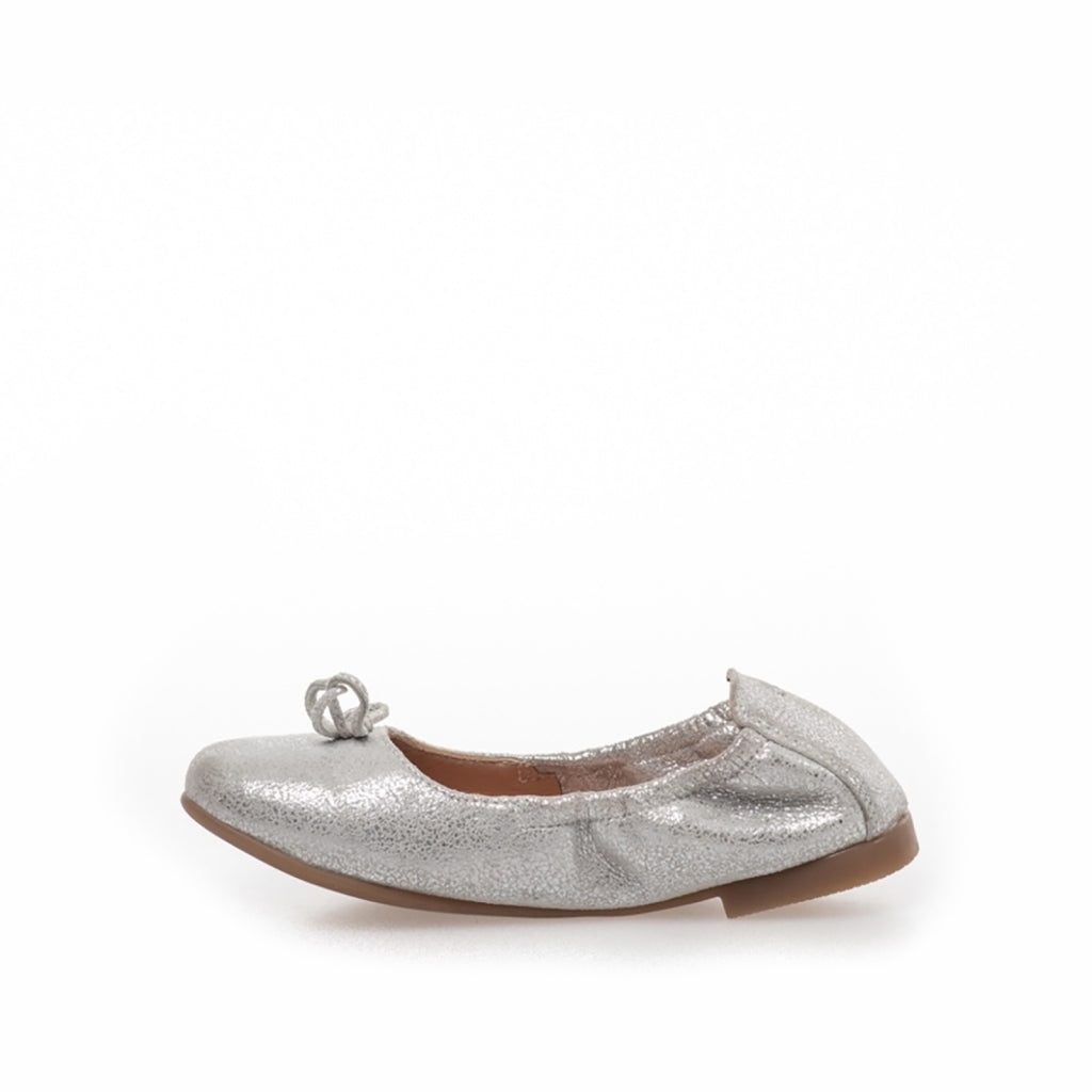 COPENHAGEN KIDS BALLERINA KIDS CRINKLE SUEDE Ballerinas 0050 SILVER