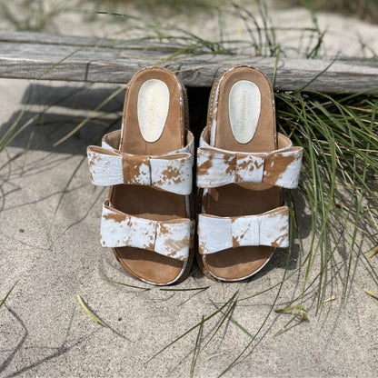 COPENHAGEN SHOES BE MY GUEST SUEDE Slippers 0401 SAFARI/OFF WHITE