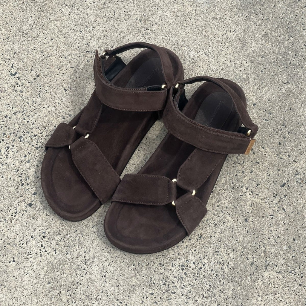 COPENHAGEN SHOES CARRIE SUEDE Sandalen 129 DARK BROWN SUEDE