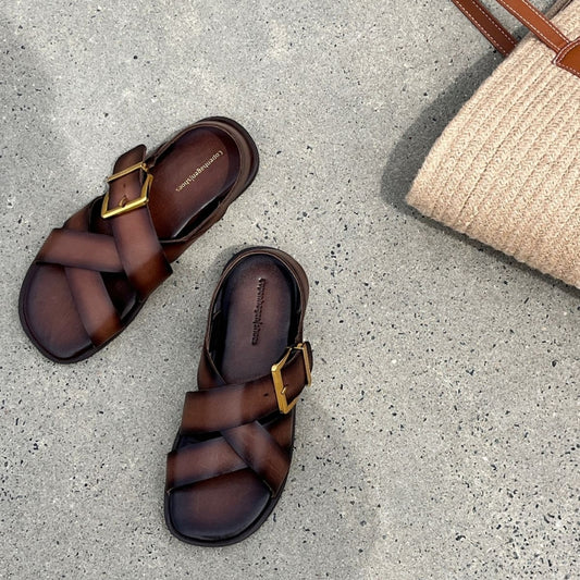 COPENHAGEN SHOES CECILE Sandalen 847 Dark Brown