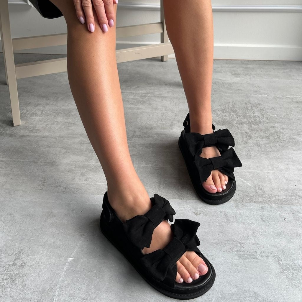 COPENHAGEN SHOES COME TO ME SUEDE Sandalen 0001 BLACK