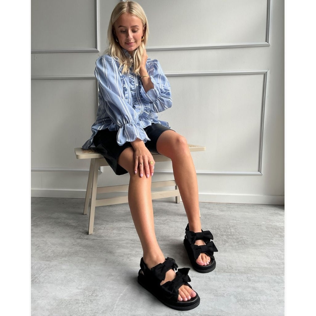 COPENHAGEN SHOES COME TO ME SUEDE Sandalen 0001 BLACK