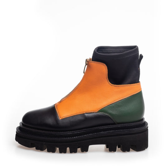 COPENHAGEN SHOES COSY CHUNKY - Copenhagenshoes by Josefine Valentin Laarzen 2201 BLACK/GREEN
