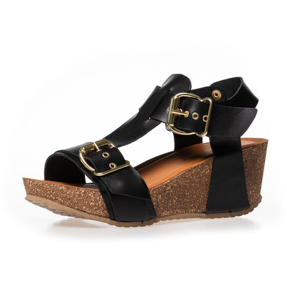 COPENHAGEN SHOES DANCE AND SMILE Sandalen met sleehak 0001 BLACK