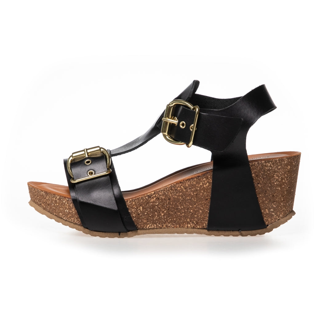 COPENHAGEN SHOES DANCE AND SMILE Sandalen met sleehak 0001 BLACK