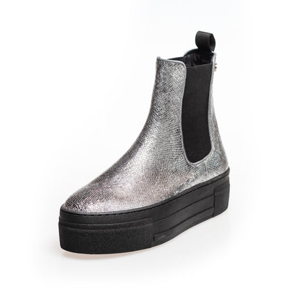 COPENHAGEN SHOES ENYA BOOT SILVER Laarzen 009 Silver Snake