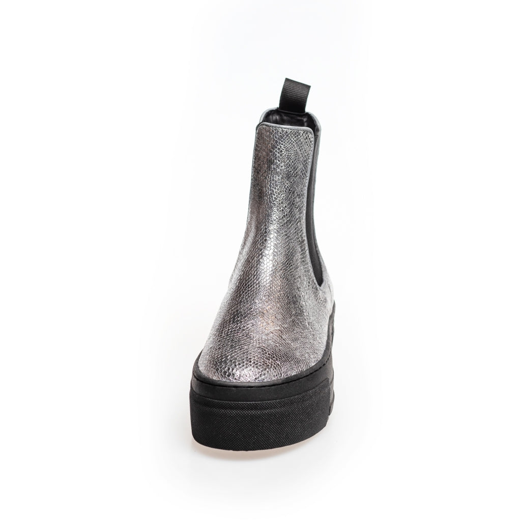 COPENHAGEN SHOES ENYA BOOT SILVER Laarzen 009 Silver Snake