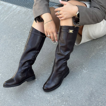 COPENHAGEN SHOES FAITH Long boot 004 Dark brown