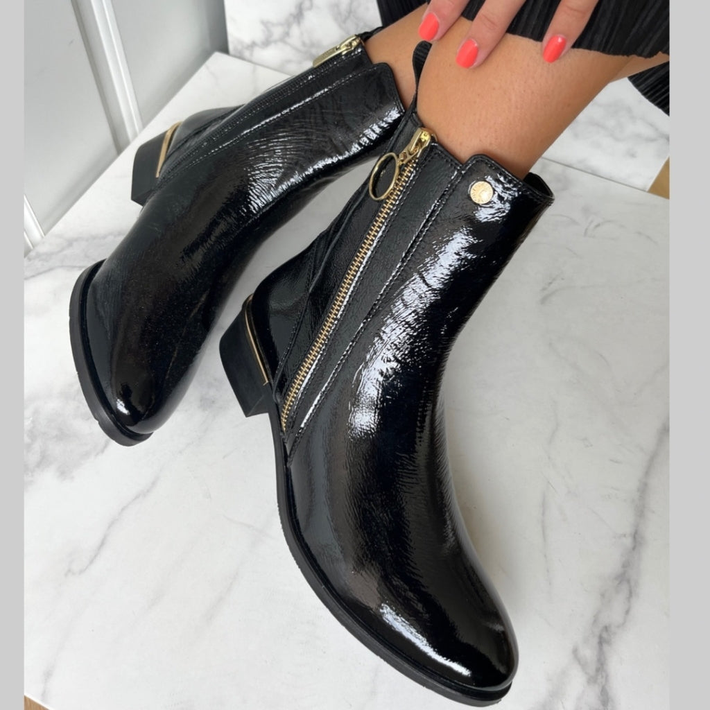 COPENHAGEN SHOES FEVER 22 PATENT Laarzen 038 Black patent