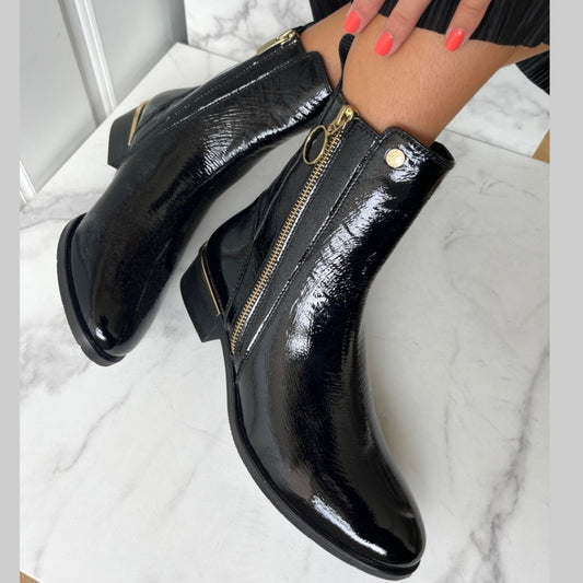 COPENHAGEN SHOES FEVER 22 PATENT Laarzen 038 Black patent