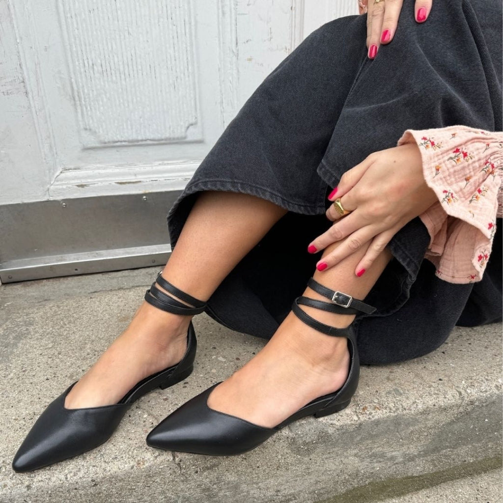 COPENHAGEN SHOES FLOWER CHILD Ballerinas 0001 BLACK
