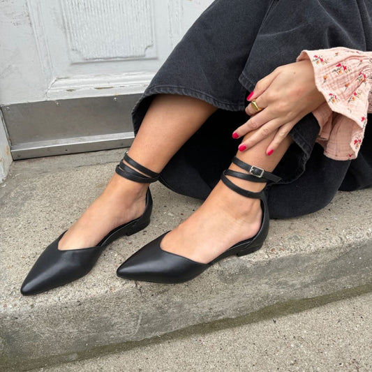 COPENHAGEN SHOES FLOWER CHILD Ballerinas 0001 BLACK