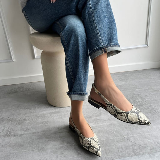 COPENHAGEN SHOES FOREVER AND EVER Ballerinas 500 BLACK/CREAM