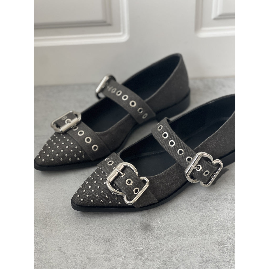 COPENHAGEN SHOES FUTURE VIBES Ballerinas 0262 BLACK DENIM
