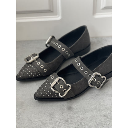 COPENHAGEN SHOES FUTURE VIBES Ballerinas 0262 BLACK DENIM