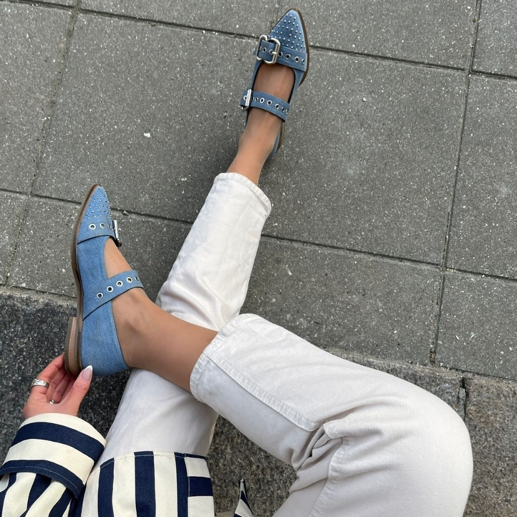 COPENHAGEN SHOES FUTURE VIBES - BLUE DENIM Ballerinas 0740 BLUE DENIM