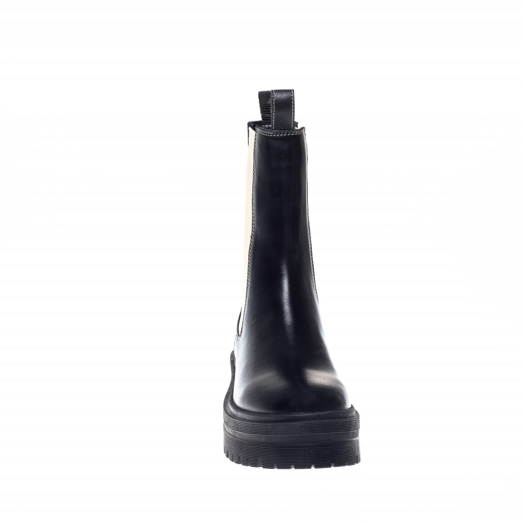 COPENHAGEN SHOES GOING 21 (white elastic) Laarzen 001 Black